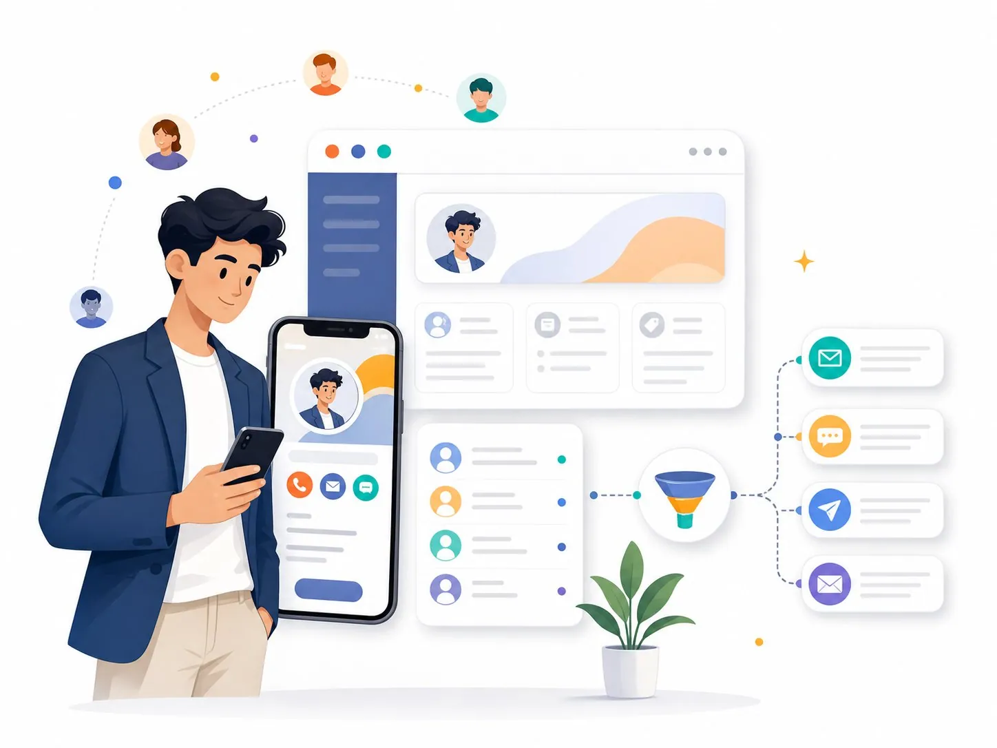 一人公司創業者用數位名片、個人品牌頁和 Pocket CRM 自動跟進建立客戶資產